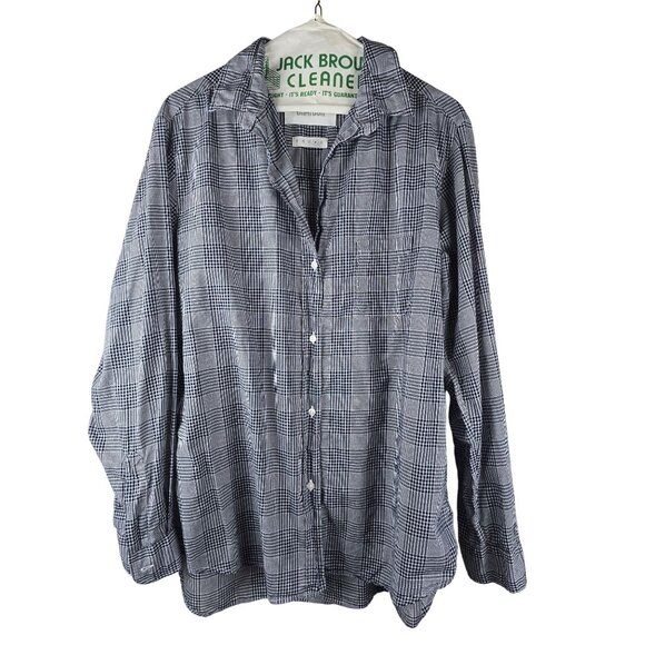 Grayson Anthropologie Gray The Hero Button Up Shirt in Plaid L - Picture 1 of 5